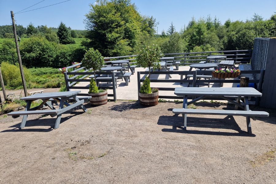 outdoor area at the Brynffynon